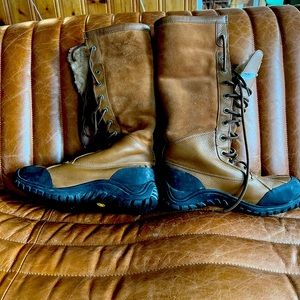 Worn on l’y a fee time; Very confortable and warm. Excellent condition.